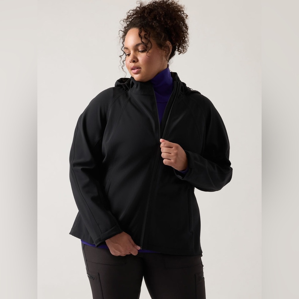 ATHLETA GLACIER SOFTSHELL JACKET NWT - image 1